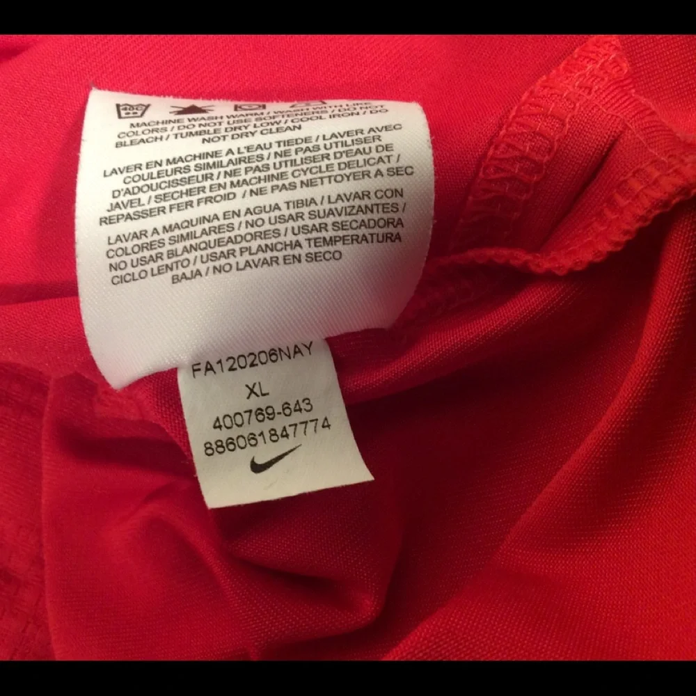 Nike Ryder Cup 2012 Red golf polo shirt Men’s Size XL